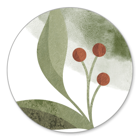 Botanisch waterverfstijl